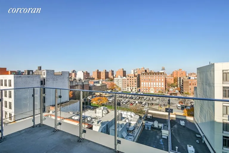 New York City Real Estate | View 333 East 109th Street, PHE | Balcony with Open Northern Views | View 5