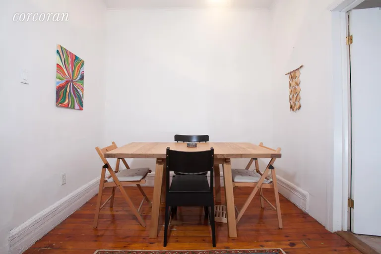 New York City Real Estate | View 285 7th Street | Third Floor -Dining Room with Original Wood Floors | View 6