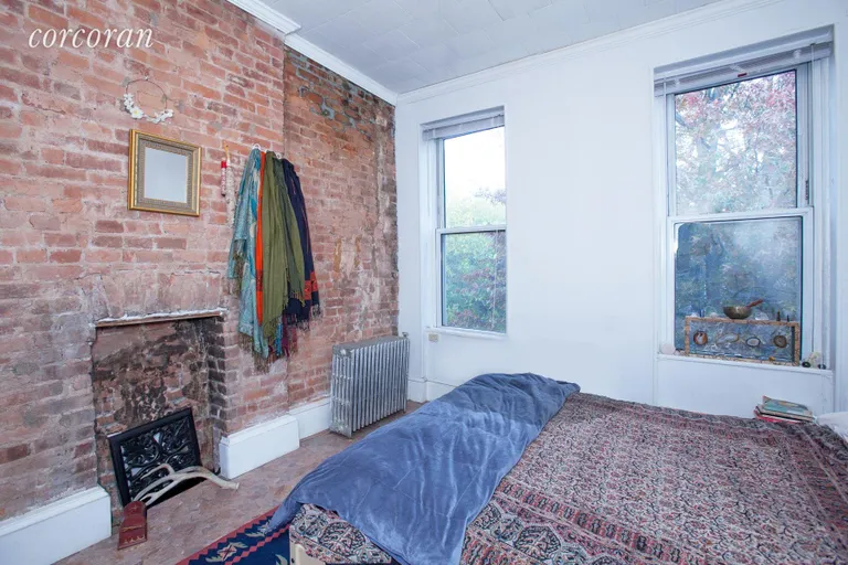 New York City Real Estate | View 285 7th Street | Third Floor -2nd Bedroom w/ exposed brick wall | View 8