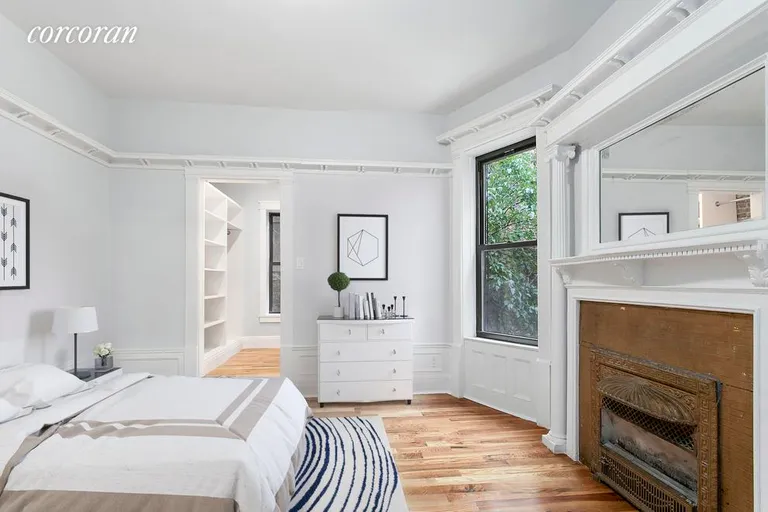 New York City Real Estate | View 1391 Dean Street, 2W | Beautifull large bedroom with decorative fireplace | View 3