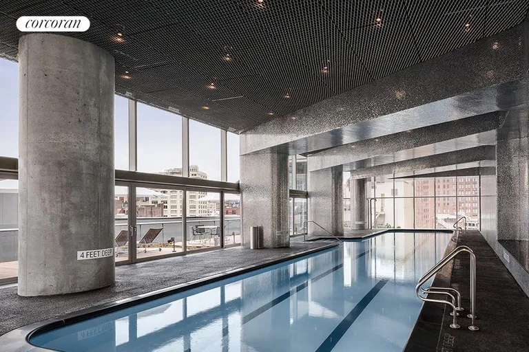 New York City Real Estate | View 56 Leonard Street, 15A EAST | Shimmering 75-foot lap pool and hot tub | View 10