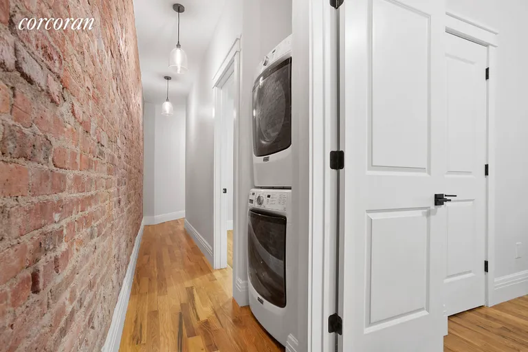 New York City Real Estate | View 1391 Dean Street, 3w | Exposed brick and full sized W/D | View 5