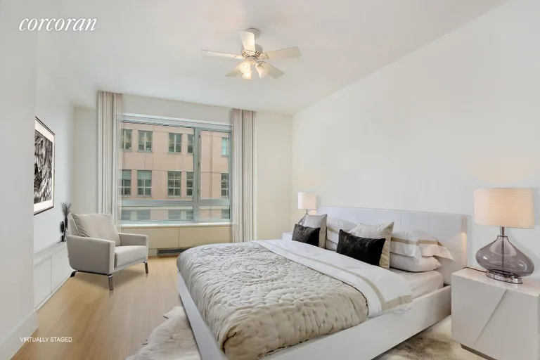 New York City Real Estate | View 545 West 110th Street, 2G | Virtually Staged Master Bedroom | View 5