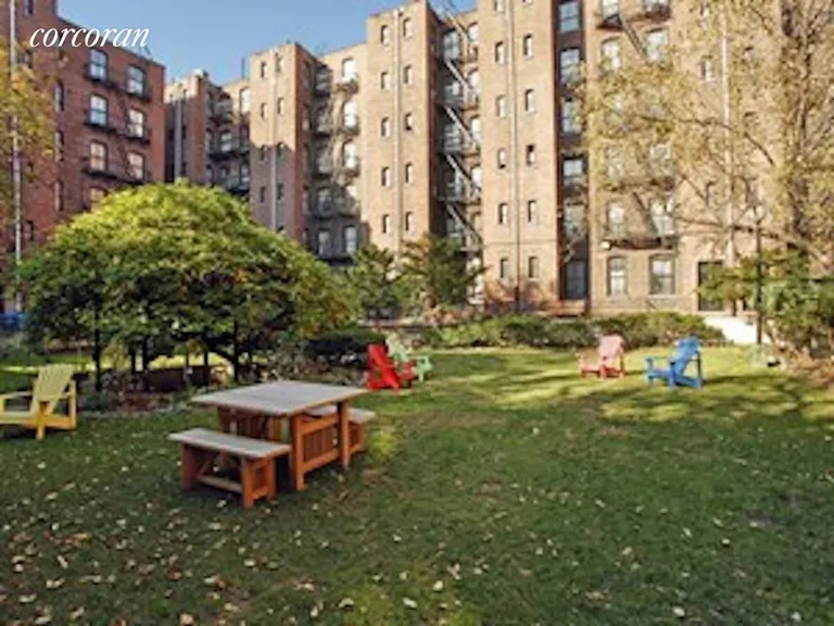 New York City Real Estate | View 417 Hicks Street, 4A | Courtyard for Cobble Hill Towers residents | View 7