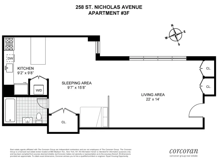 258 Saint Nicholas Avenue, 3F | floorplan | View 5