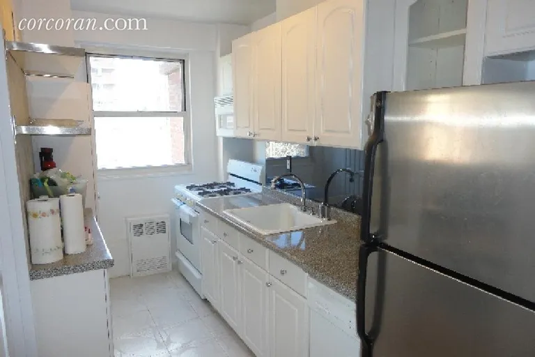 New York City Real Estate | View 191 Willoughby Street, 7C | Windowed kitchen w/microwave and dishwasher | View 6