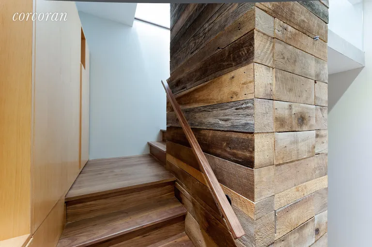 New York City Real Estate | View 253 8th Street, Townhouse2 | Barnwood details and wall of custom storage | View 11