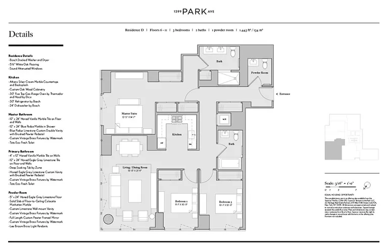 1399 Park Avenue, 8D | floorplan | View 5