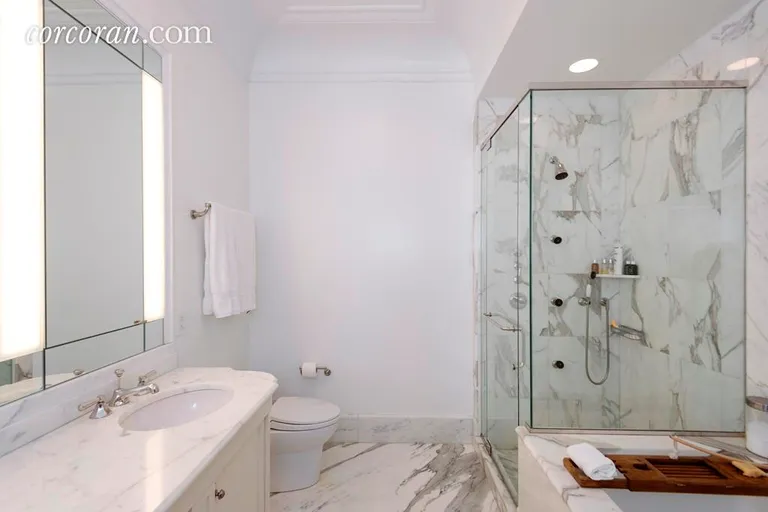New York City Real Estate | View 15 Central Park West, 6J | Master Bathroom | View 6