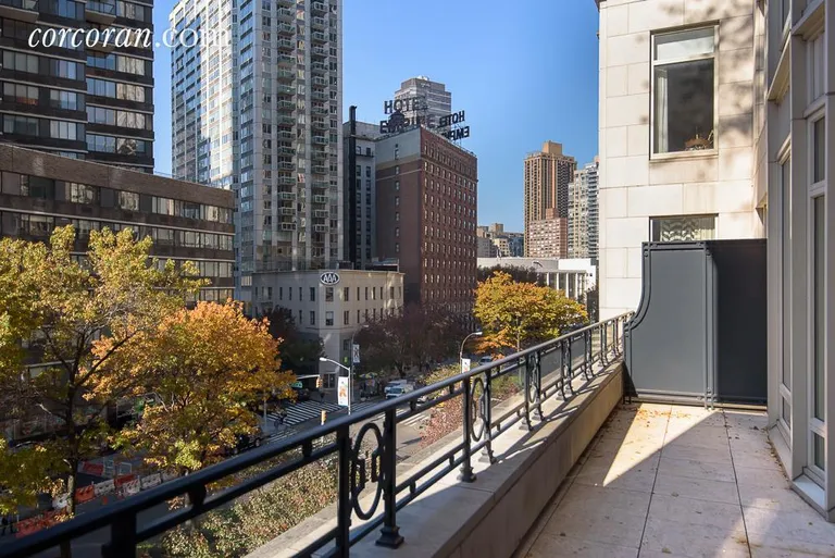 New York City Real Estate | View 15 Central Park West, 6J | Terrace looking north up Broadway | View 7