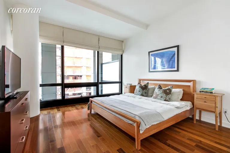 New York City Real Estate | View 101 Warren Street, 7J | King Sized Master Bedroom with en-suite 5 pc bath | View 4