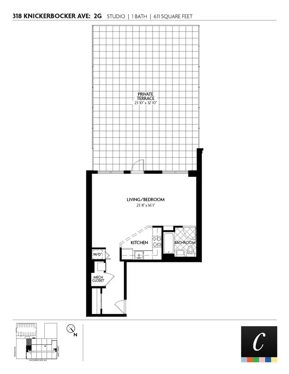 318 Knickerbocker Avenue, 2G | floorplan | View 7