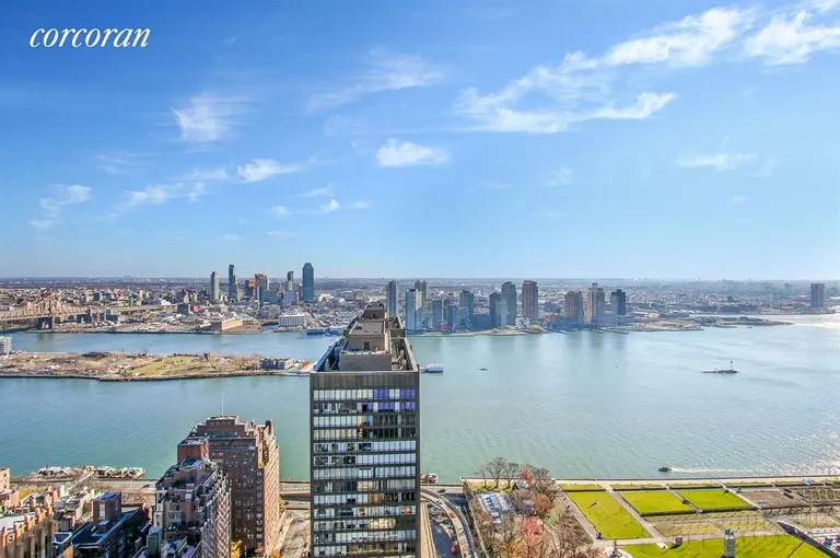 New York City Real Estate | View 100 United Nations Plaza, 48A-PH | Terrace with expansive East River Views | View 11