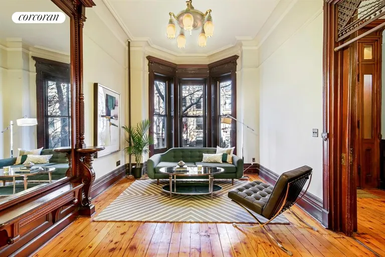 New York City Real Estate | View 140 Saint Johns Place | Parlor Living Room | View 2