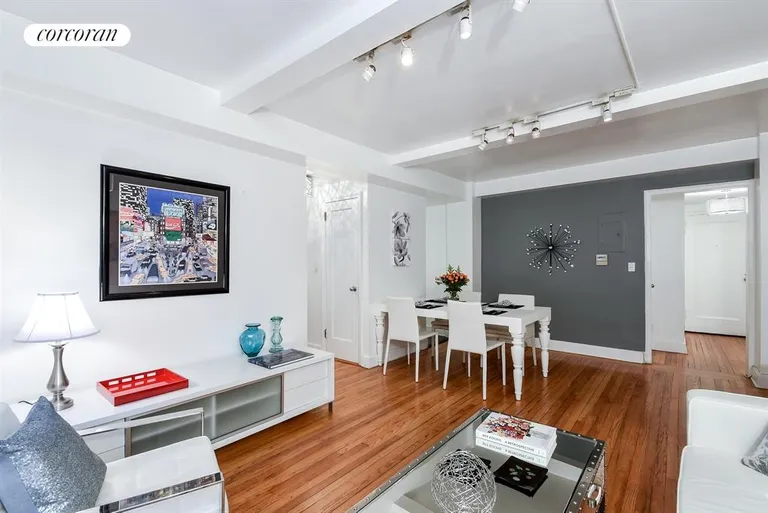 New York City Real Estate | View 321 East 43rd Street, 404 | Living Room | View 2