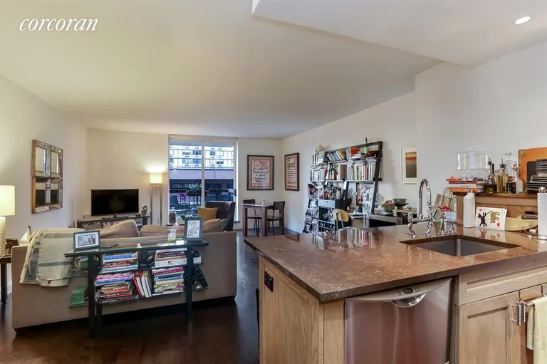New York City Real Estate | View 333 Rector Place, 612 | Kitchen / Living Room | View 3