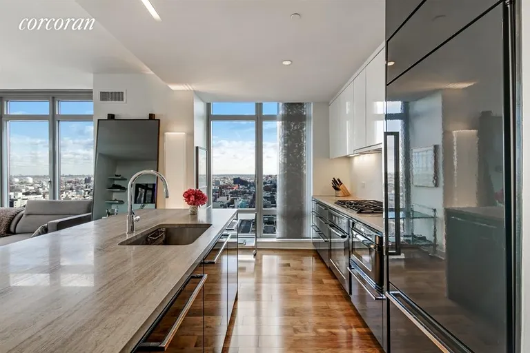 New York City Real Estate | View 2 Northside Piers, 23M | Kitchen | View 3
