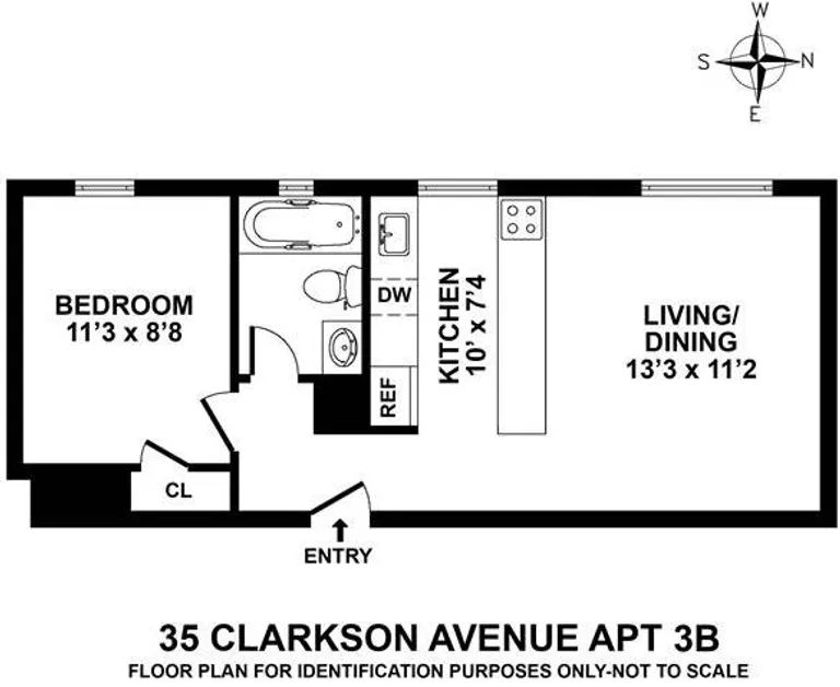 35 Clarkson Avenue, 3B | floorplan | View 6