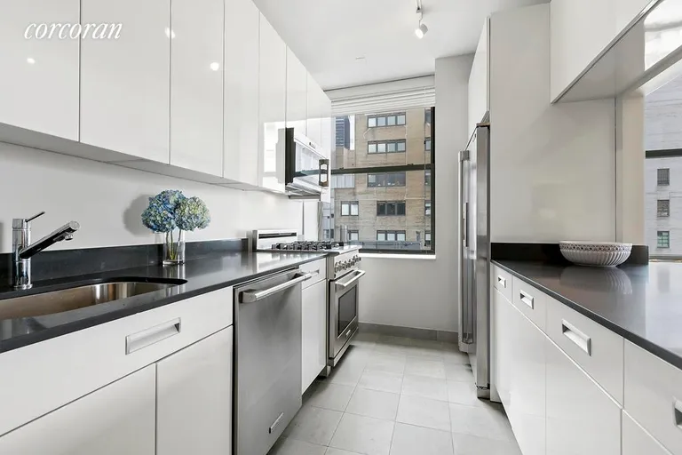 New York City Real Estate | View 99 John Street, 2102 | Open, Renovated Kitchen | View 5