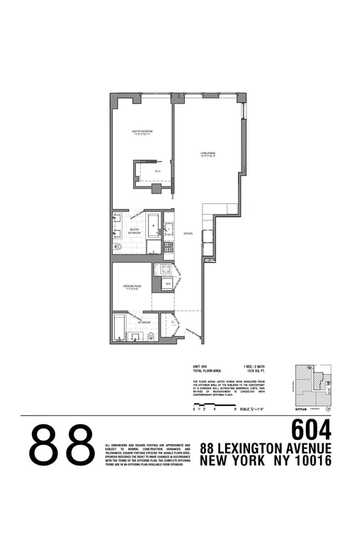 88 Lexington Avenue, 604 | floorplan | View 6