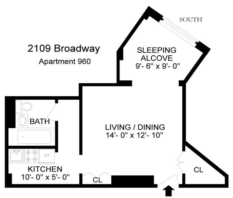 2109 Broadway, 9-60 | floorplan | View 5