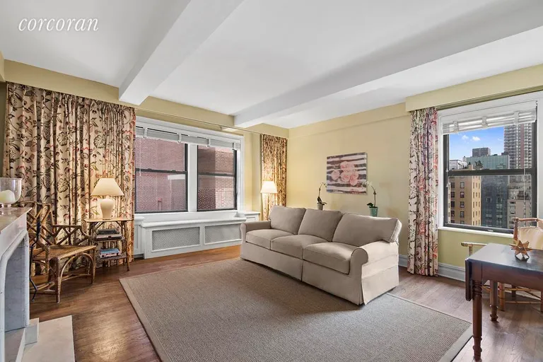 New York City Real Estate | View 205 East 78th Street, 15R | Spacious Corner LR with Eastern View | View 2