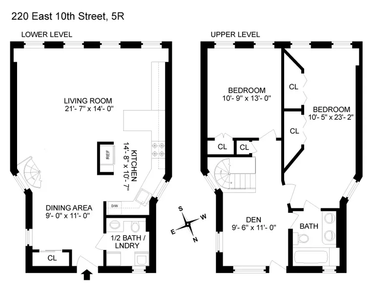220 East 10th Street, 5R | floorplan | View 5