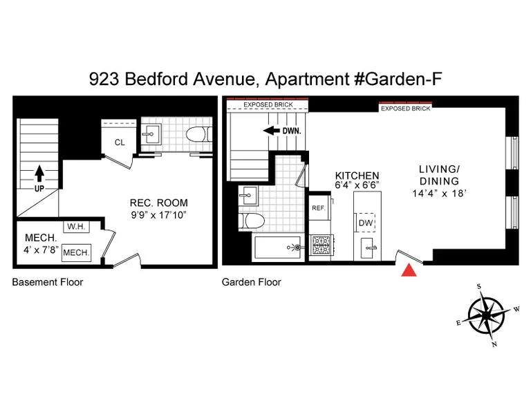 923 Bedford Avenue, 1F | floorplan | View 1