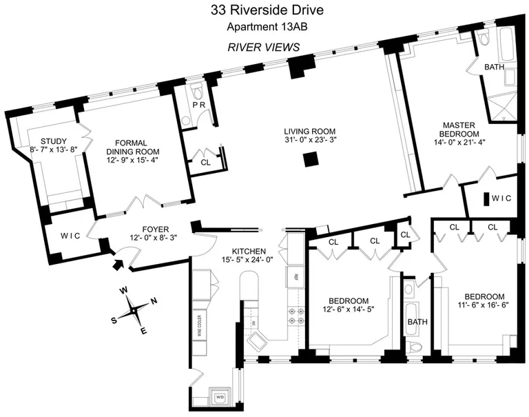 33 Riverside Drive, 13AB | floorplan | View 19