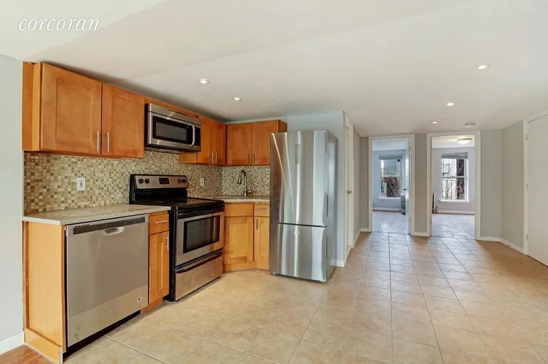 New York City Real Estate | View 365 Monroe Street, 4 | Kitchen has Dining Area near entryway | View 2