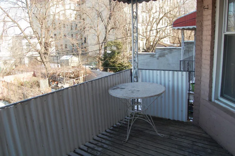 New York City Real Estate | View 1465 Sterling Place | Balcony on top floor | View 14