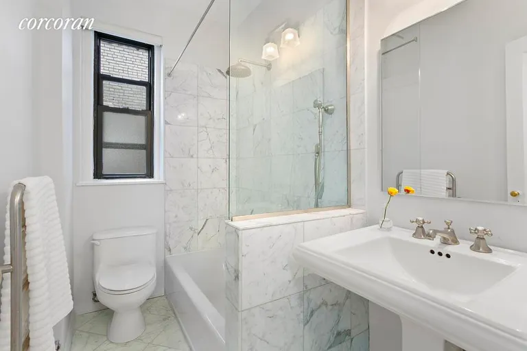 New York City Real Estate | View 225 West 25th Street, 6A | Renovated Marble Bath | View 5