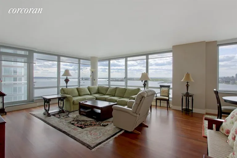 New York City Real Estate | View 30 West Street, 29F | Living Room | View 7