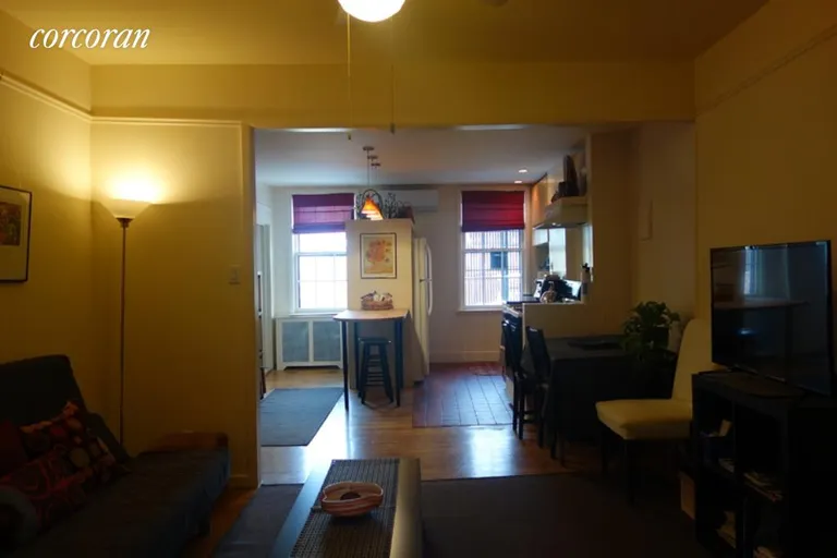New York City Real Estate | View 359 Warren Street, 3 | Living room open to the kitchen | View 2