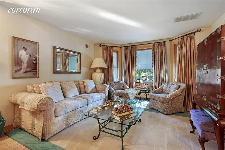 New York City Real Estate | View 75 82nd Street | Living Room with Bay Windows | View 3