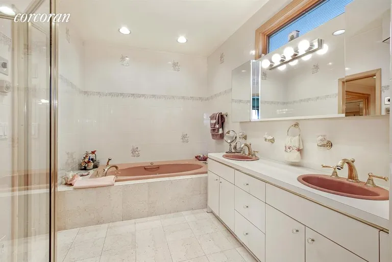 New York City Real Estate | View 75 82nd Street | Large Master Bath with Jacuzzi Soaking Tub&Shower | View 9