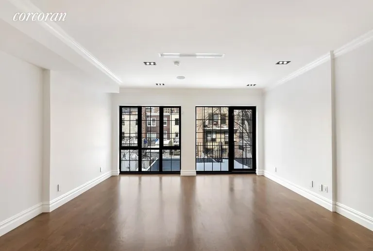 New York City Real Estate | View 861 Lafayette Avenue | Dining Space Featuring a Wall of Windows  | View 14