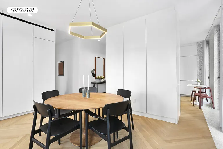 New York City Real Estate | View 16 West 40th Street, 21D | Dining Room with Custom Millwork | View 3