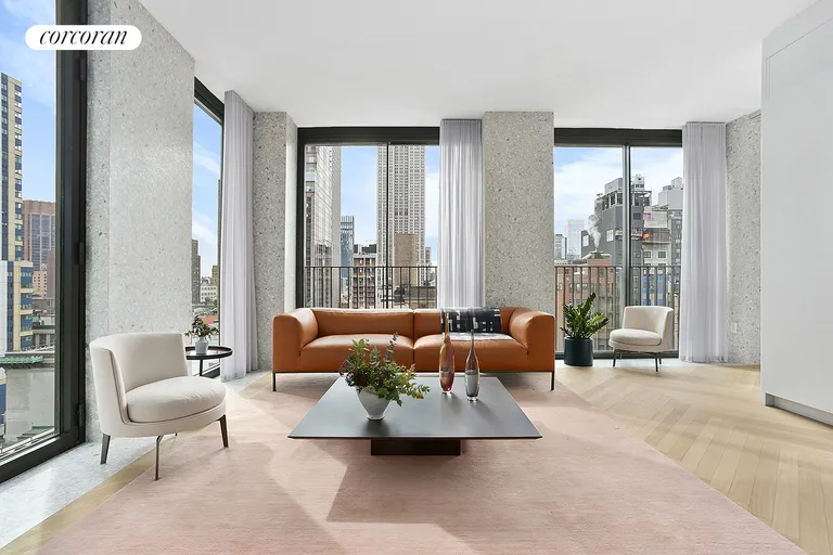 New York City Real Estate | View 16 West 40th Street, 21D | 1 Bed, 1 Bath | View 1