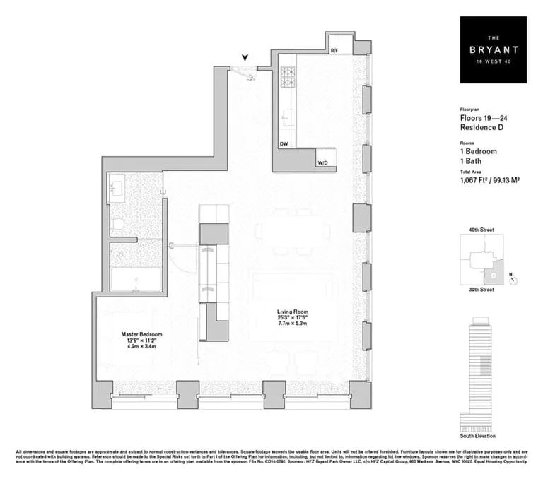 16 West 40th Street, 21D | floorplan | View 17