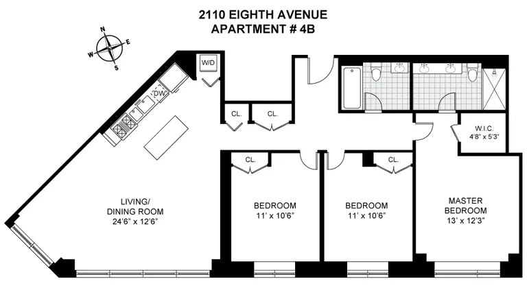 2110 Frederick Douglass Blvd, 4B | floorplan | View 7
