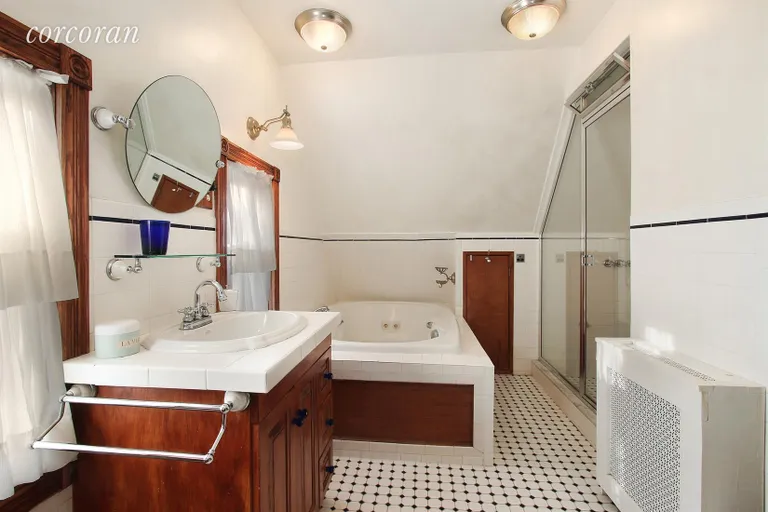 New York City Real Estate | View 784 Argyle Road | Huge master bath with steam shower and jacuzzi | View 7