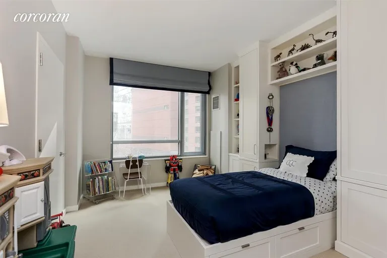 New York City Real Estate | View 2 River Terrace, 5L | 2nd Bedroom with Custom Built-ins | View 7