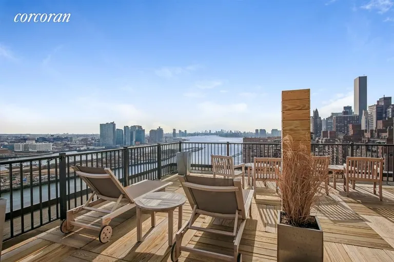 New York City Real Estate | View 35 Sutton Place, 11E | Roof Deck with Breathtaking River Views | View 12