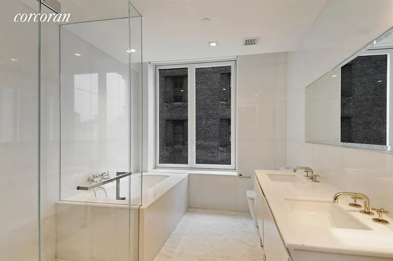 New York City Real Estate | View 5 Franklin Place, 10D | Master Bathroom | View 6