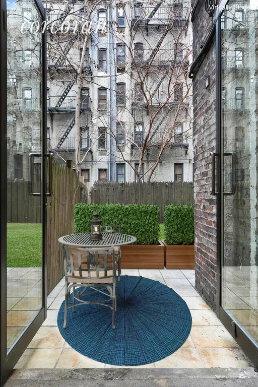 New York City Real Estate | View 208 East 90th Street, 1E | Virtually-staged private patio | View 9