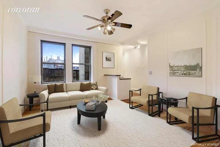 New York City Real Estate | View 140 West 71st Street, 6G | Living Room | View 3