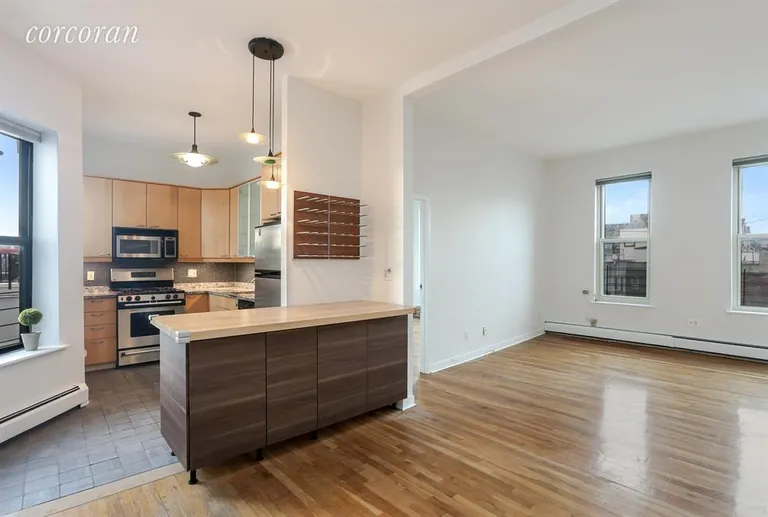 New York City Real Estate | View 99 Avenue B, 6ED | Kitchen / Living Room | View 10