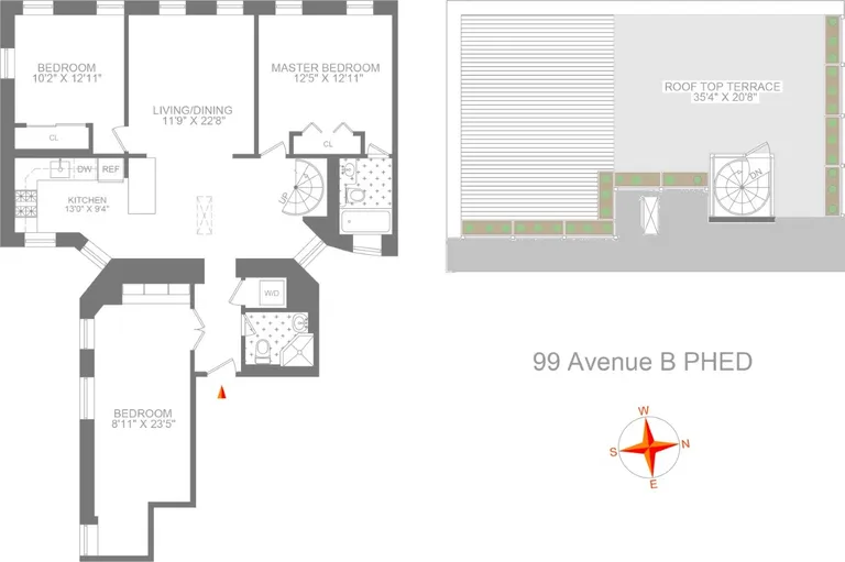 99 Avenue B, 6ED | floorplan | View 16