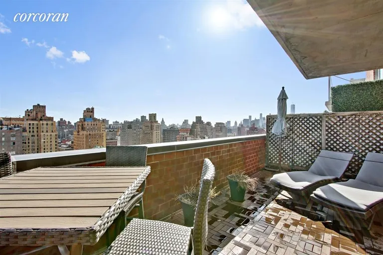 New York City Real Estate | View 270 West 17th Street, 19B | Huge Terrace with Amazing City Views | View 7